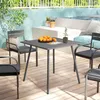 Outsunny Gartentisch Stahl 80 x 80 x 74cm Wetterfest Produktbild-Vorschau 9