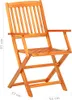 vidaXL set da pranzo da giardino 9 pezzi pieghevole in Anteprima dell’immagine prodotto 23