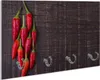 Wallario Handtuchhalter aus Glas, Motiv: Rote Produktbild-Vorschau 1