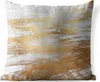 MuchoWow® Outdoor Kissen - Marmor - Grau - Gold - 60x60 cm Produktbild-Vorschau 1