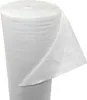 A roll of white non-woven fabric, likely for drainage or landscaping purposes, is shown against a white background. A portion of the fabric is unfurled, revealing its texture. Produktbild-Vorschau