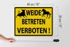 Holzschild Warnung Betreten der Weide verboten, 40 x 30 cm, Produktbild-Vorschau 5