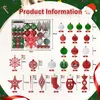 UISEBRT 138 Set de boules de Noël pour l'arbre de Noël, Voir les images du produit 2