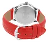 Q&Q Damenuhr mit Öederarmband, rot / weiß Produktbild-Vorschau 4