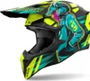 Airoh Wraaap Cyber Motocross Helm, gelb/blau, 2XL (63) Produktbild-Vorschau 1