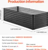 SucceBuy kovový vyvýšený záhon, 1,8 x 0,9 x 61 cm, Náhled obrázku produktu 7