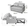 BEALIFE Schlafsofa 135x177x85 cm mit ausziehbarer Produktbild-Vorschau 6