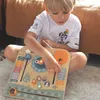 Drevený Montessori kalendár a hodiny Viga Polarb Náhľad obrázku produktu 2