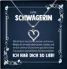 22Feels Liebe Schwägerin Geschenk Silber 925 Herz Halskette Produktbild-Vorschau 1