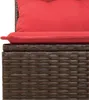 vidaXL Sofa Set mit Kissen 6 pcs Braun Poly Rattan Produktbild-Vorschau 7