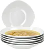 set di 6 piatti fondi Lotta in porcellana bianca da 400 ml Anteprima dell’immagine prodotto 1