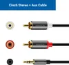 deleyCON 5m Klinke zu Cinch RCA Kabel 3,5mm Audiokabel Produktbild-Vorschau 4