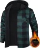 Camicia da uomo in flanella con cappuccio - Foderata, Anteprima dell’immagine prodotto 1