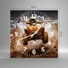 Wanduhr - Quadrat - Glasuhr - Schlamm Schmutz Dakar Aktion Produktbild-Vorschau 3