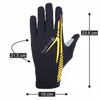 A black glove with yellow accents and measurement indicators. Podgląd zdjęcia produktu