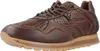 A single brown leather sneaker is shown from a side-angle against a white background. Voir les images du produit