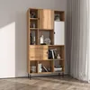 Boekenkast Kendo, roomdivider, 100x35x185 cm, eikenhout Productafbeelding-voorbeeld 2