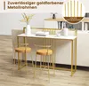COSTWAY Konsolentisch Holz mit Marmoroptik, Beistelltisch Produktbild-Vorschau 5