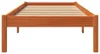 vidaXL Massivholzbett ohne Matratze Wachsbraun 100x200 Produktbild-Vorschau 4