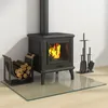 vidaXL Ohniště s průhlednou skleněnou deskou 80 x 60 cm Náhled obrázku produktu 3