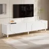 Merax TV Lowboard mit asymmetrisches Bogenrelief, TV Produktbild-Vorschau 9