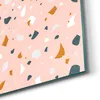 DEQORI Hybrid Leinwand Bild 90x60 cm 'Rosa Terrazzo-Zauber' Produktbild-Vorschau 5
