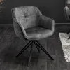 riess-ambiente Drehbarer Design Stuhl EUPHORIA dunkelgrau Produktbild-Vorschau 1