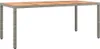 vidaXL 9 tlg. Garten Essgruppe mit Kissen Grau Poly Rattan Produktbild-Vorschau 6