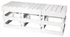 Weißer Hocker 42x42x45cm, geflammte Optik, handflambiert, Produktbild-Vorschau 8