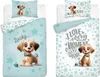 DETEXPOL Bambusbettwäsche Merry doggy grün Baumwolle, Produktbild-Vorschau 3