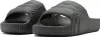 A pair of dark gray Adidas flip-flops are shown from a side angle against a white background. Podgląd zdjęcia produktu