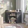 Commode Vicco Aria Antraciet 85 x 90 cm met legplanken en 4 Productafbeelding-voorbeeld 3