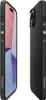Two views of a black Spigen phone case for an iPhone 15 Plus, displayed against a white background. Produktbild-Vorschau