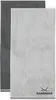 Two towels, one silver and one anthracite, are laid out side-by-side. Produktbild-Vorschau