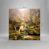 Bilder auf glas - Wald Wasserfall Natur Umwelt - 40x40cm - Produktbild-Vorschau 3