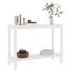 vidaXL Konsolentisch Weiß 110x40x80 cm Massivholz Kiefer Produktbild-Vorschau 6