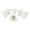 6x Ivory Kaffeebecher 220ml Porzellan-Tassen 6 Personen Tee Produktbild-Vorschau 2