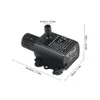 A black submersible water pump with dimensions indicated by measurement lines and text. Náhľad obrázku produktu