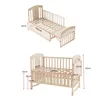 Flieks Kinderbett Babybett 60x120cm mit integriertem Produktbild-Vorschau 7