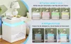 2x Nachttisch mit LED,Weiß Hochglanz Nachtschrank mit 2 Produktbild-Vorschau 2