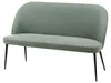 BELIANI Sofa Hellgrün Stoffbezug 2-Sitzer Küchensofa mit Produktbild-Vorschau 3