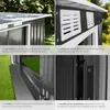 Abri de jardin métal 2,7 m² toiture monopente - gris/blanc Voir les images du produit 5