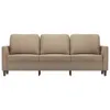 vidaXL Canapé 3 places cappuccino brun 180 cm similicuir Voir les images du produit 3