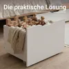 Homestyle4u základňa postele úložné drevo s kolieskami Náhľad obrázku produktu 3