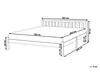 BELIANI Bett Weiß Kiefernholz mit Lattenrost 180 x 200 cm Produktbild-Vorschau 3