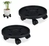 Relaxdays Pflanzenroller rund, 2er Set, Ø 30 cm, Produktbild-Vorschau 1