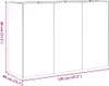 vidaXL Pflanzkübel Schwarz 120x40x80 cm Kaltgewalzter Stahl Produktbild-Vorschau 8