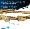 tecuro Metall Agraff Brauseschlauch 1,50 m, doppelt Produktbild-Vorschau 4