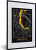 MuchoWow® Gerahmtes Poster Rostock - Stadtplan - Gold - Produktbild-Vorschau 1