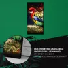 Wohnzimmer-Bild Leinwand Uhr Quarz 30x60 Papagei auf dem Produktbild-Vorschau 5